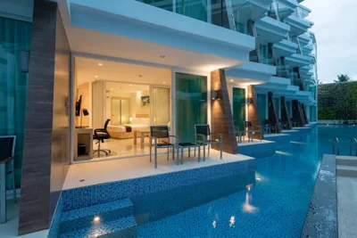Suite met één slaapkamer en toegang tot het zwembad — The Beachfront Hotel Phuket